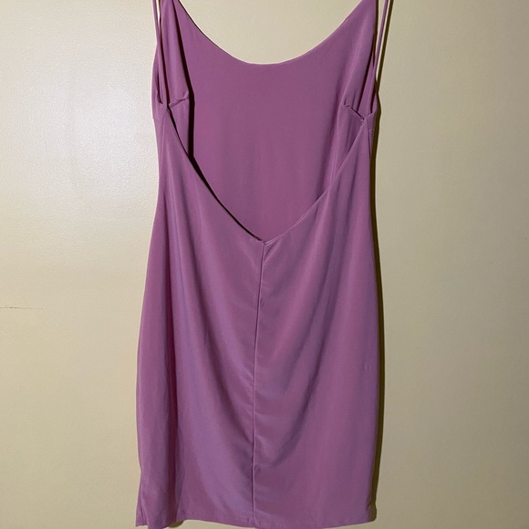 New pink backless spaghetti straps bodycon - Picture 3 of 4